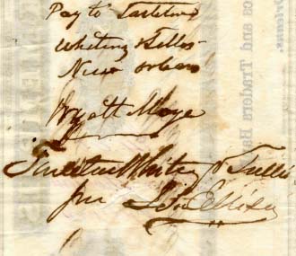 Bank of Memphis check by W. C. McClure back